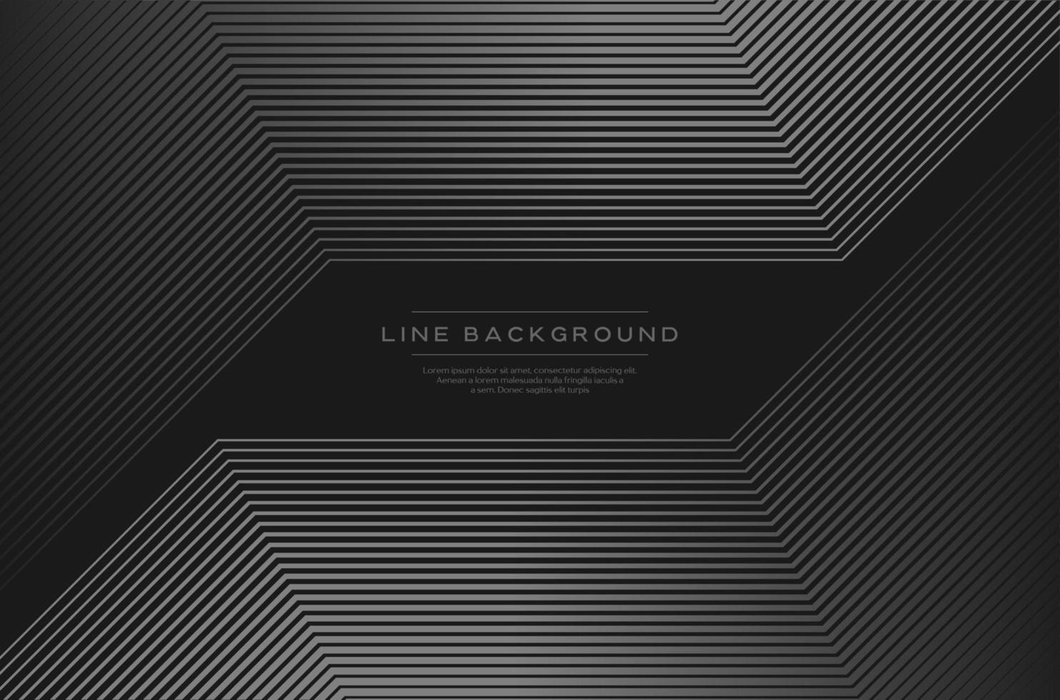 Grayscale modern straight blend line abstract background. Technology line vector. vector