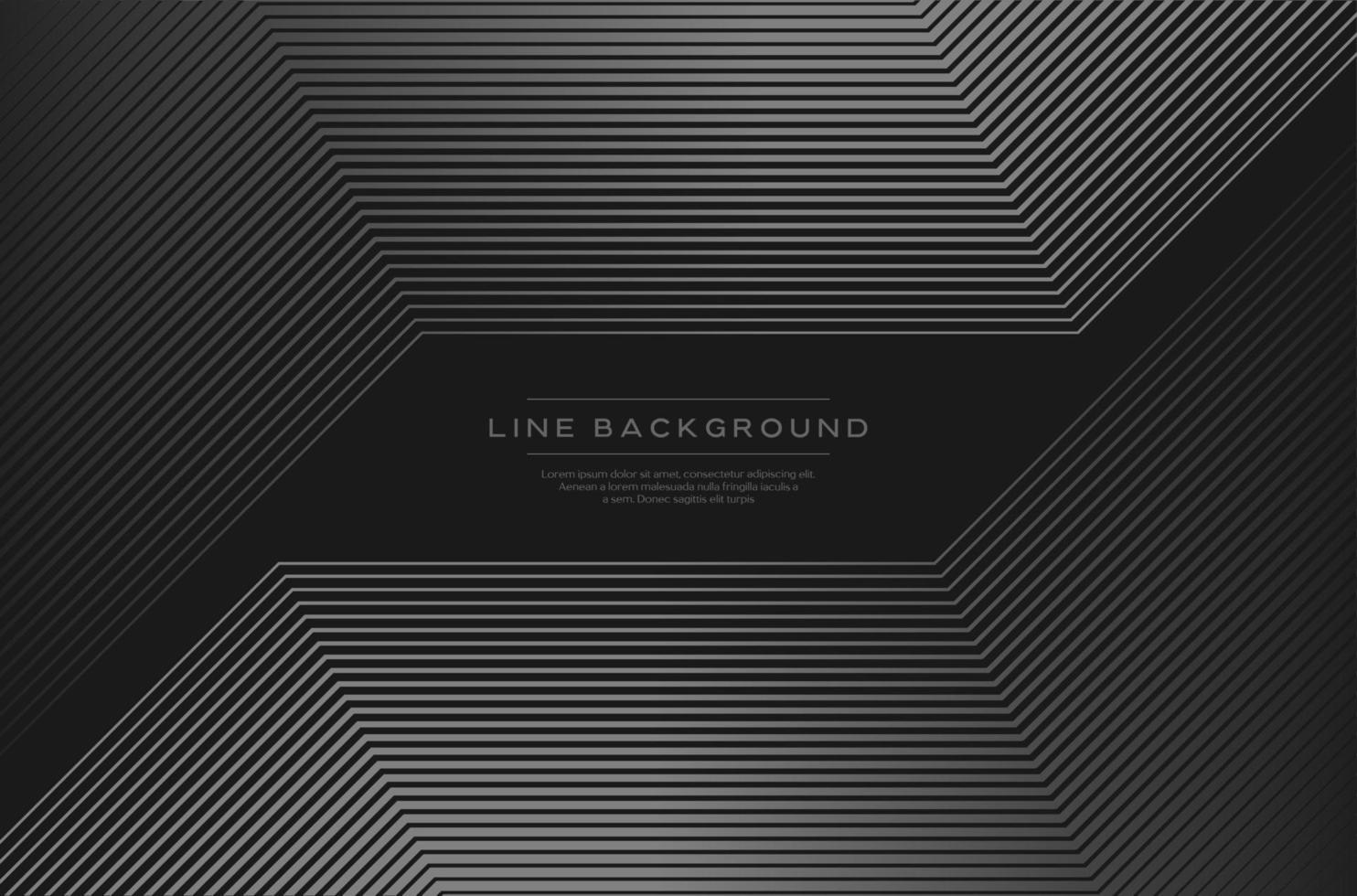 Grayscale modern straight blend line abstract background. Technology line vector. vector