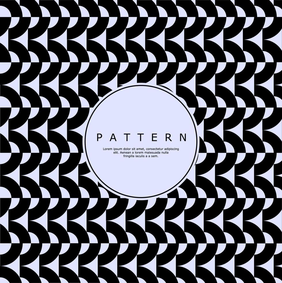 Line circle abstract pattern design. Decorative zig zag round pattern vector