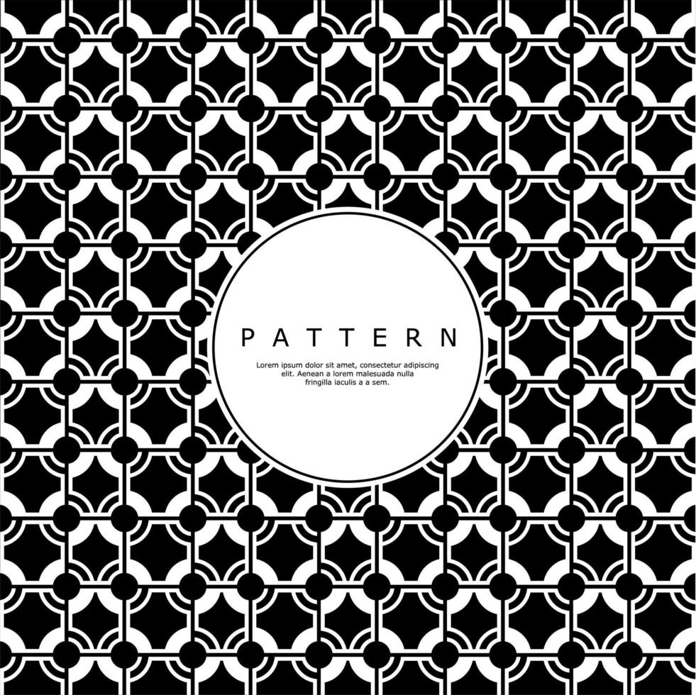 Futuristic circle line abstract pattern design. Modern round shape pattern vector