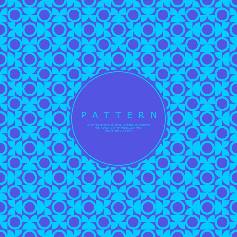 Modern geometric circle flower seamless pattern. Abstract round repeat pattern. vector