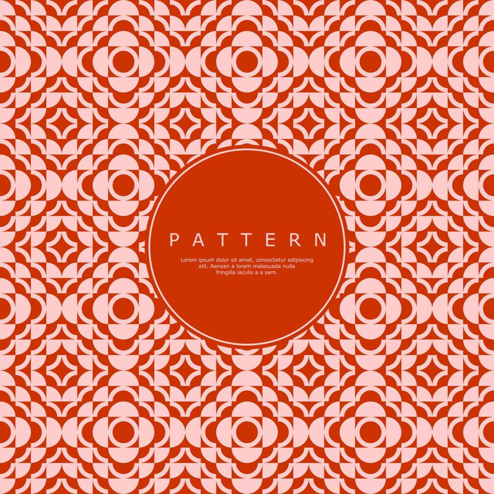Stylish circle flower abstract seamless pattern. Modern round bloom pattern. vector
