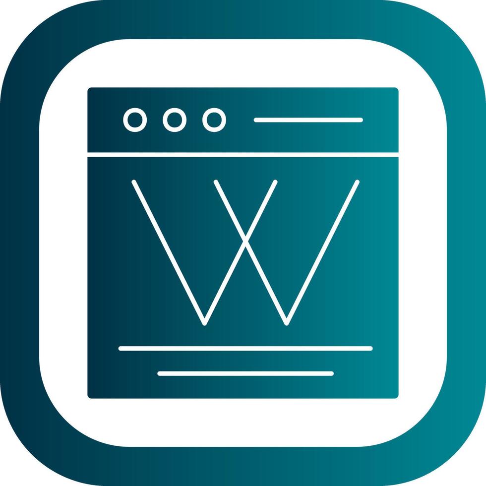 Wiki Vector Icon Design
