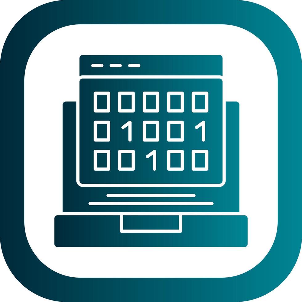 Binary Code Vector Icon Design