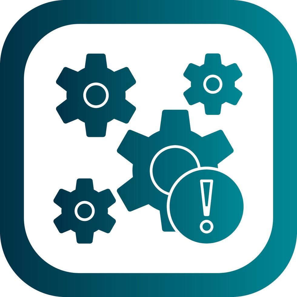 Operational Risk Vector Icon Design