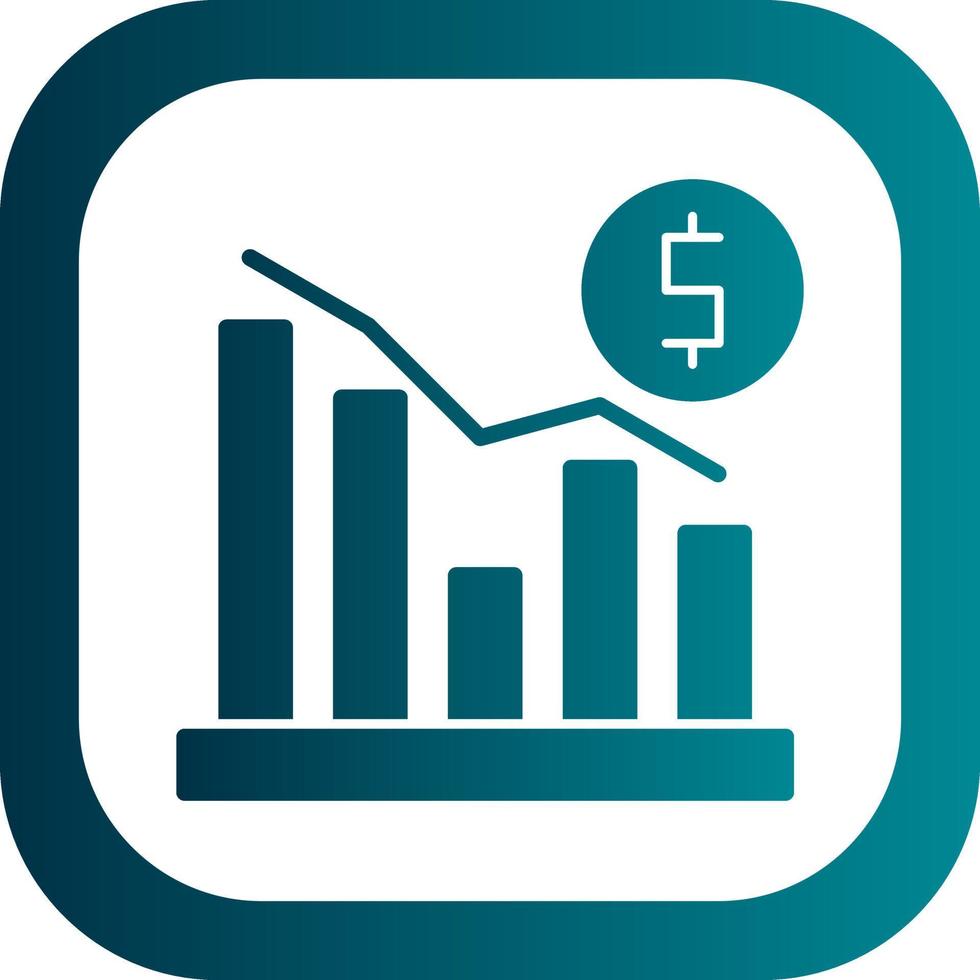 Recession Vector Icon Design