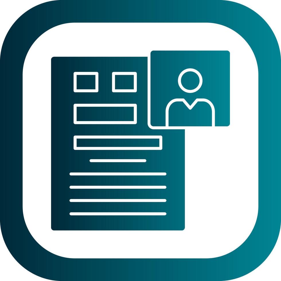 CV Vector Icon Design