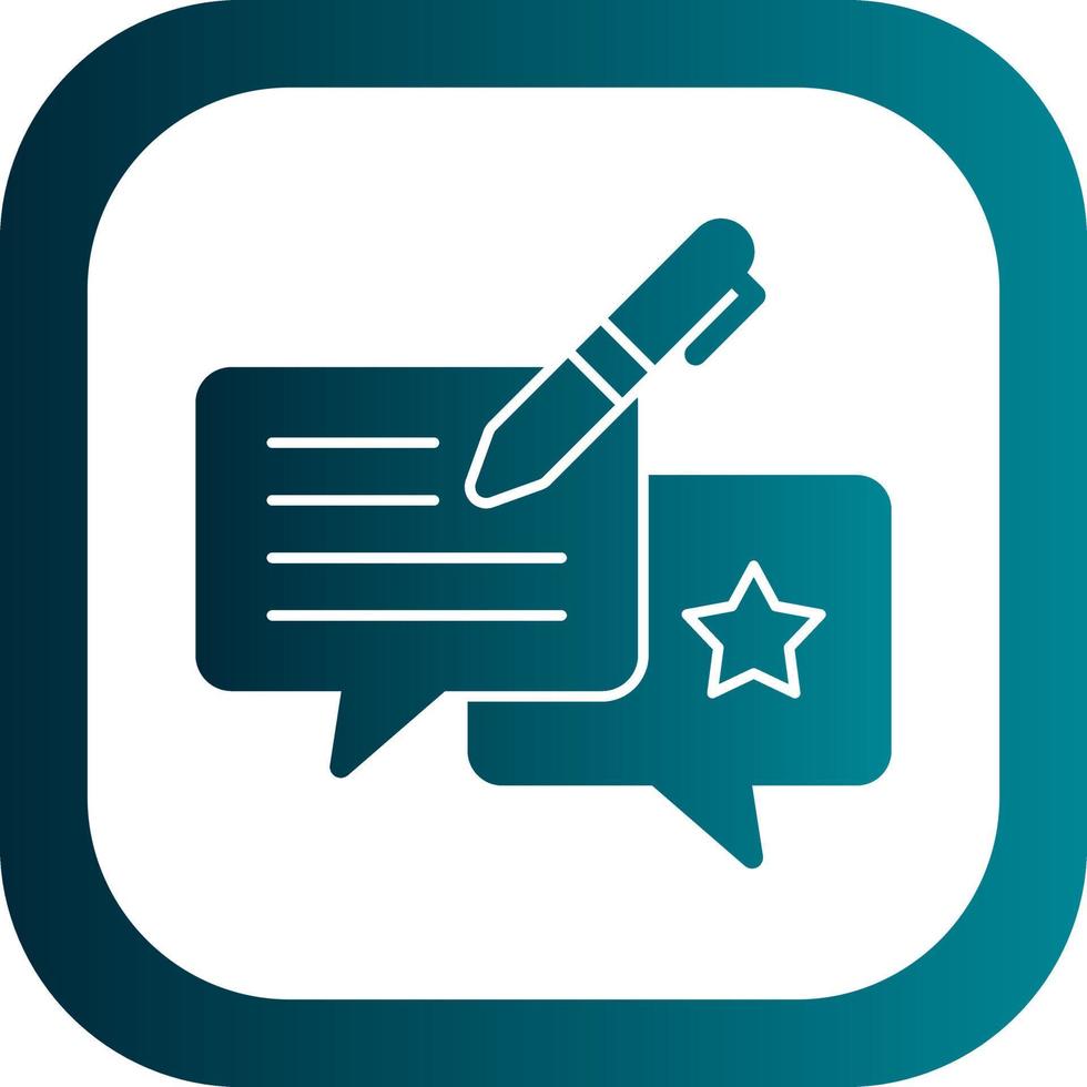 Feedback Vector Icon Design