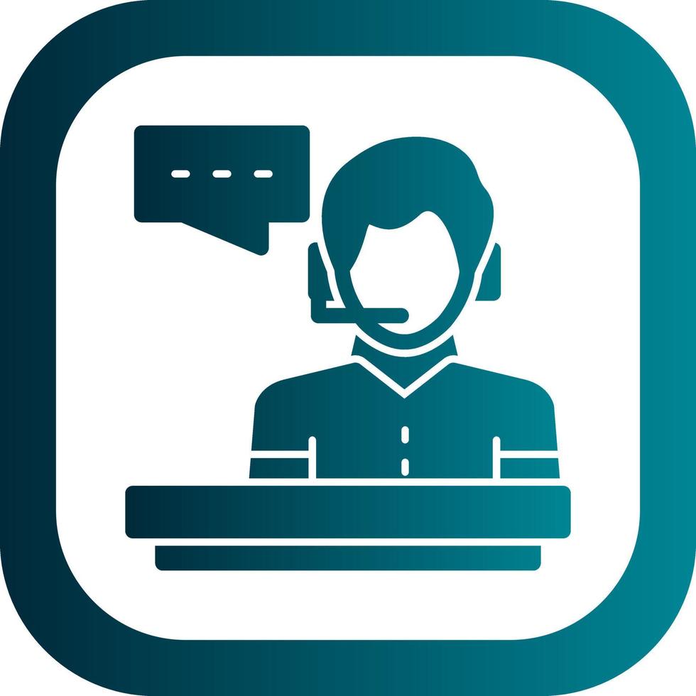 Customer Service Vector Icon Design