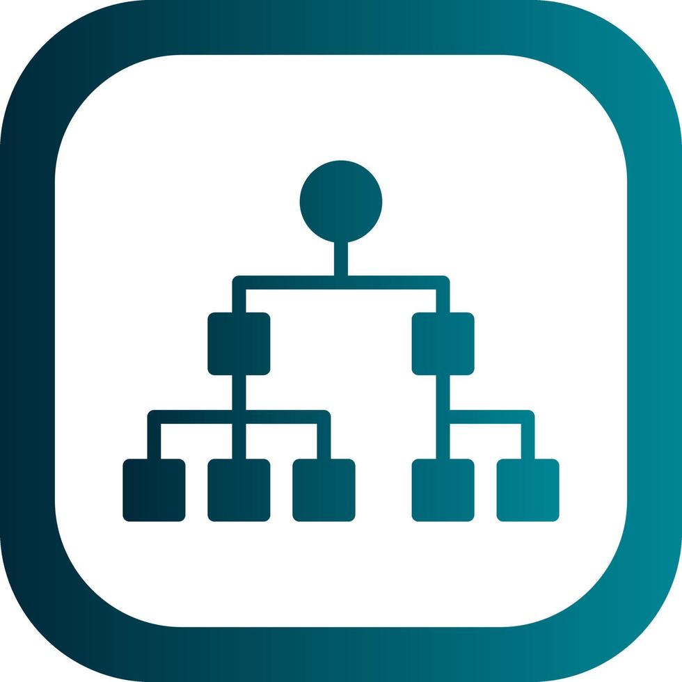 Organization Chart Vector Icon Design