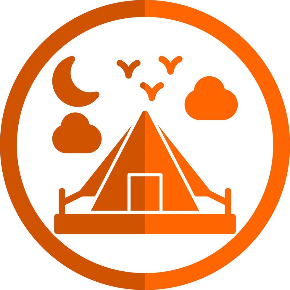 diseño de icono de vector de camping