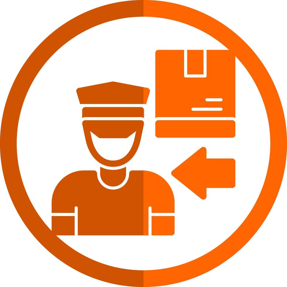Delivery Boy Vector Icon Design