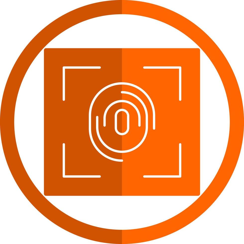 Fingerprint Scanner Vector Icon Design