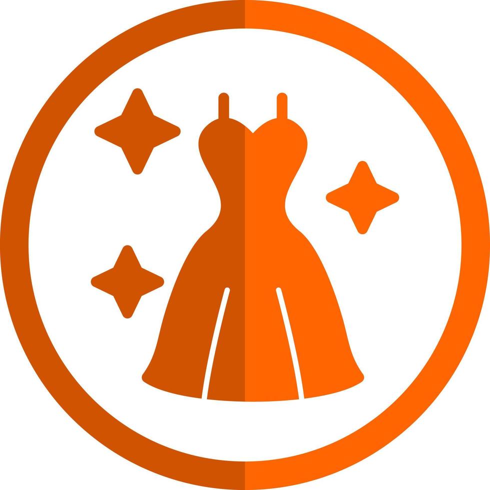 diseño de icono de vector de vestido de novia
