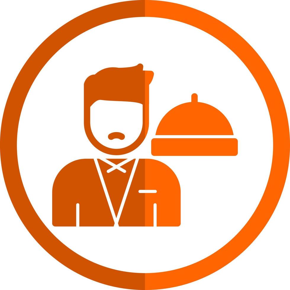 Waiter Vector Icon Design