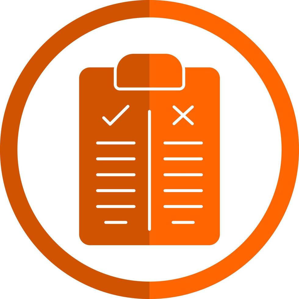Pros and Cons Vector Icon Design