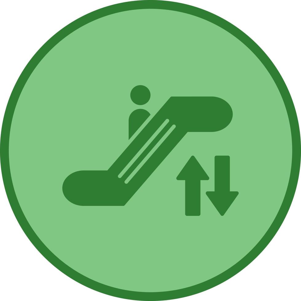 icono de vector de escalera mecánica