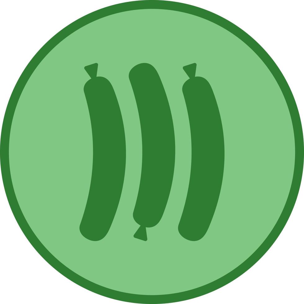 Hot Sausage Vector Icon