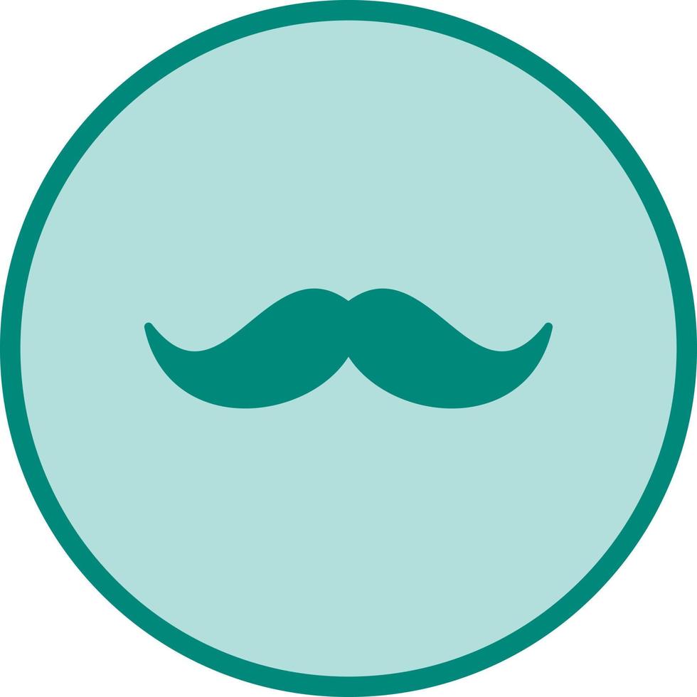 icono de vector de bigote