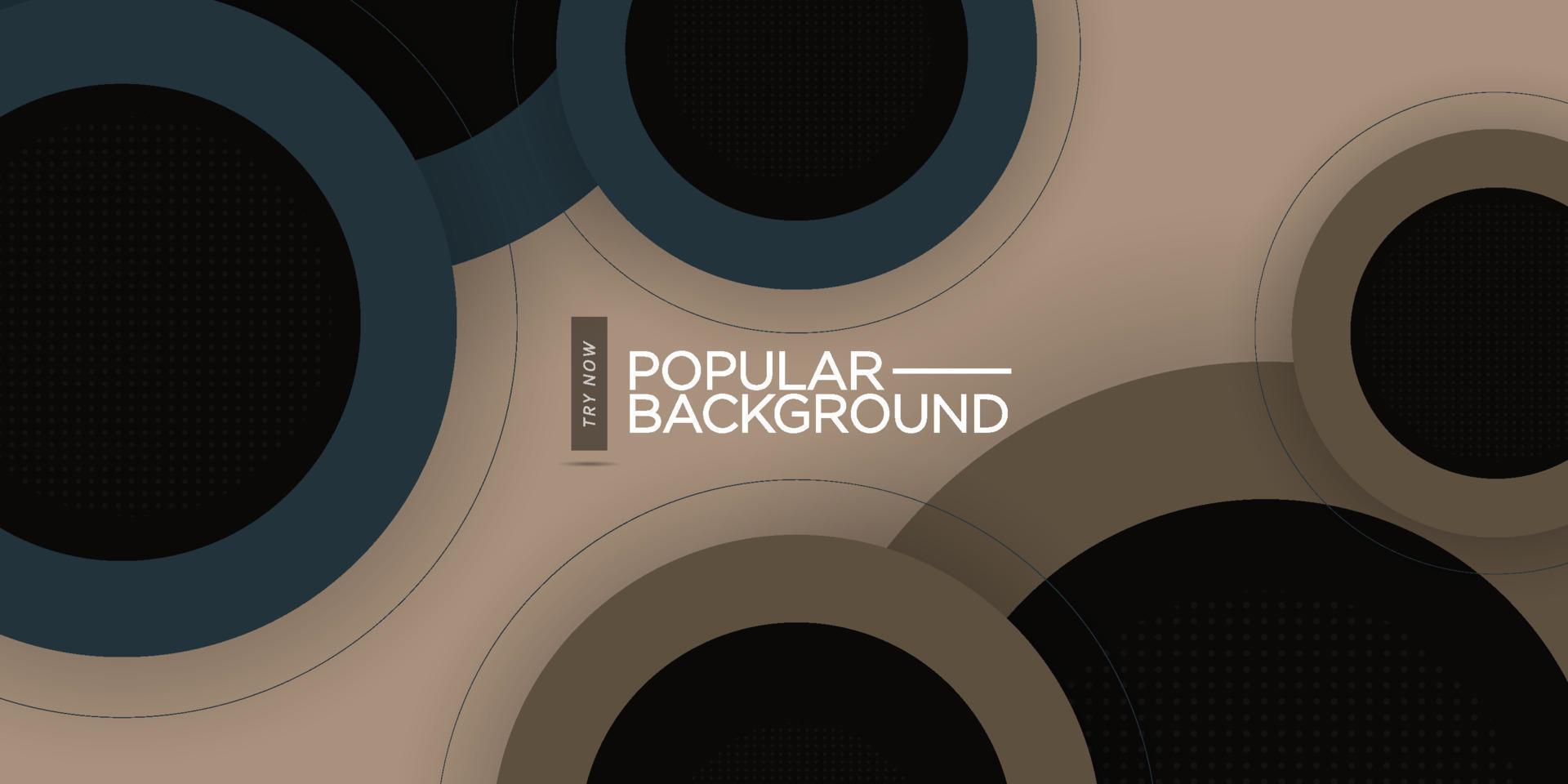 Abstract background geometric art in blue, brown, beige. Seamless lines circle background graphic for retro design or other modern ads.Eps10 vector