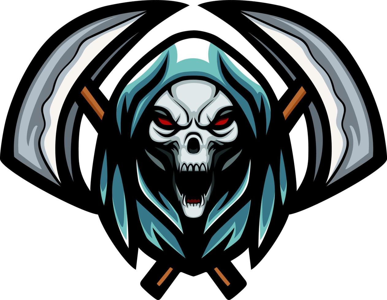 Grim Reaper cartoon vector