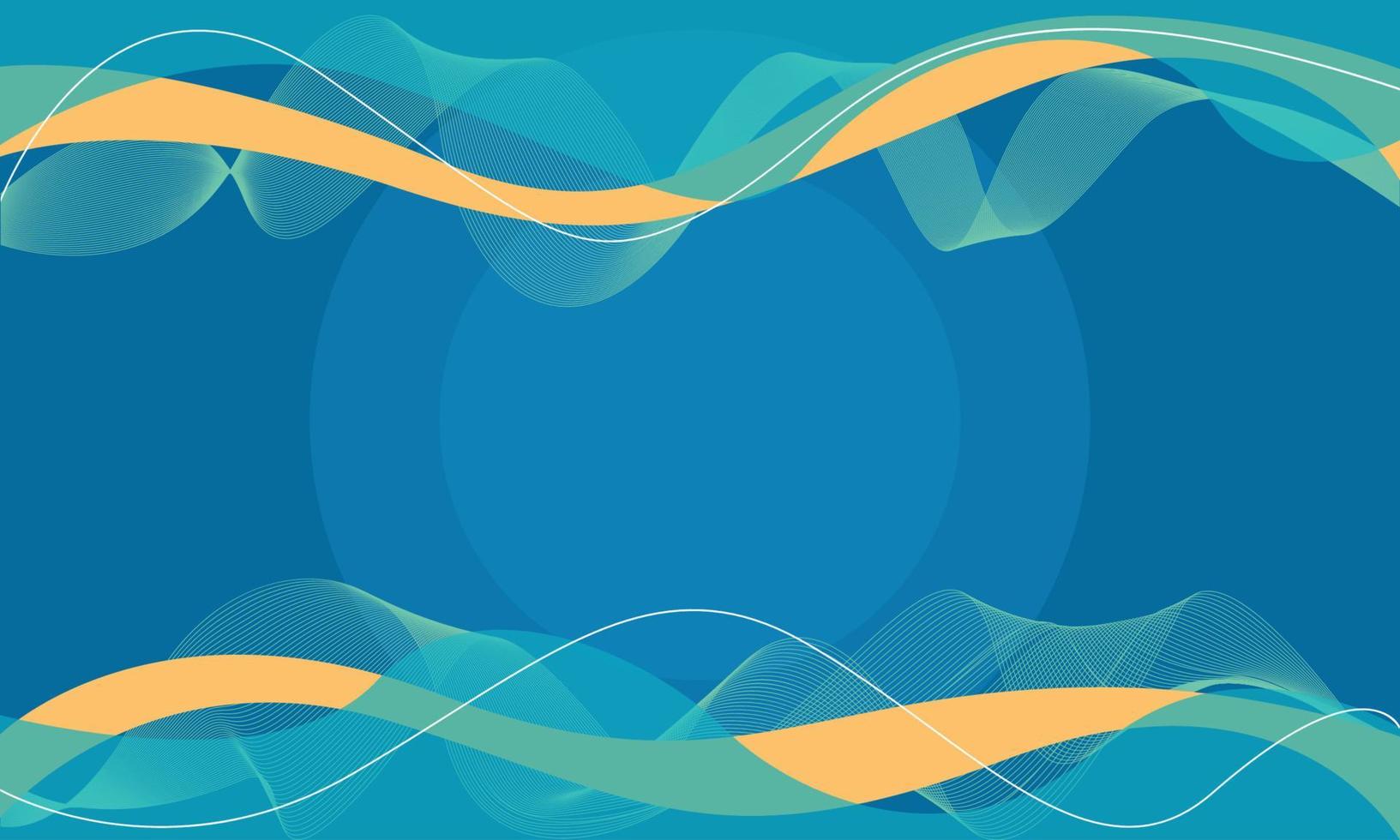 Flat Abstract Wavy Lines Background vector