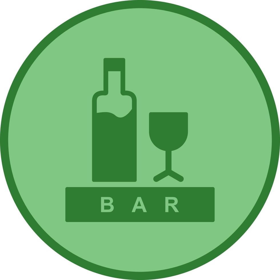 Unique Bar Sign Vector Icon