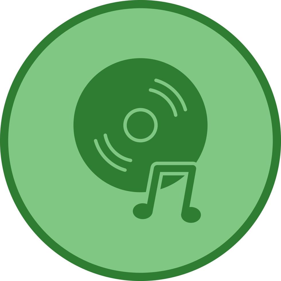 Unique Music CD Vector Icon