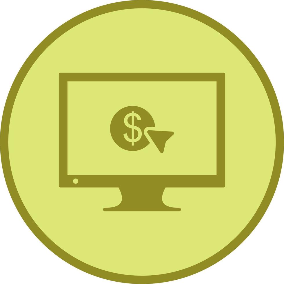 Unique Pay Per Click Vector Icon