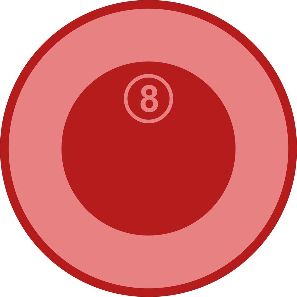 Unique Eight Ball Vector Icon