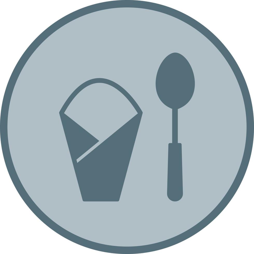 Spoon and Napkin Vector Icon