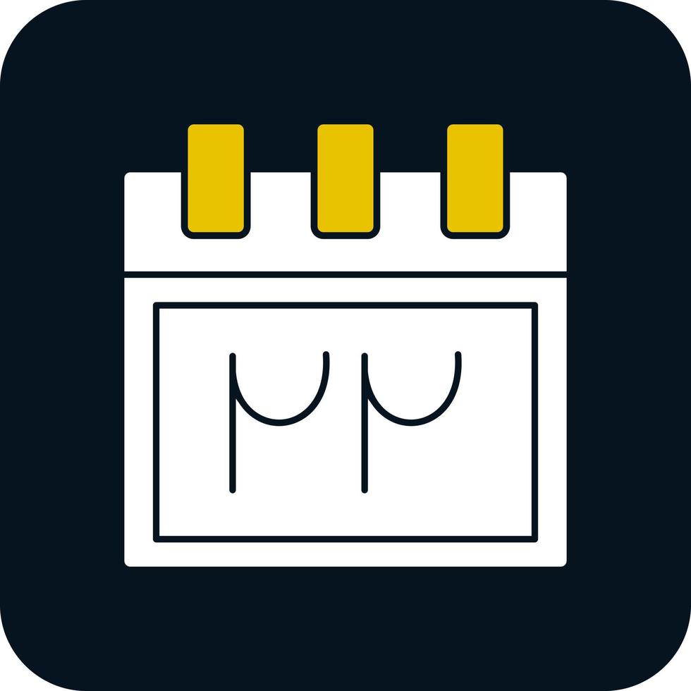 Persian Calendar Vector Icon Design