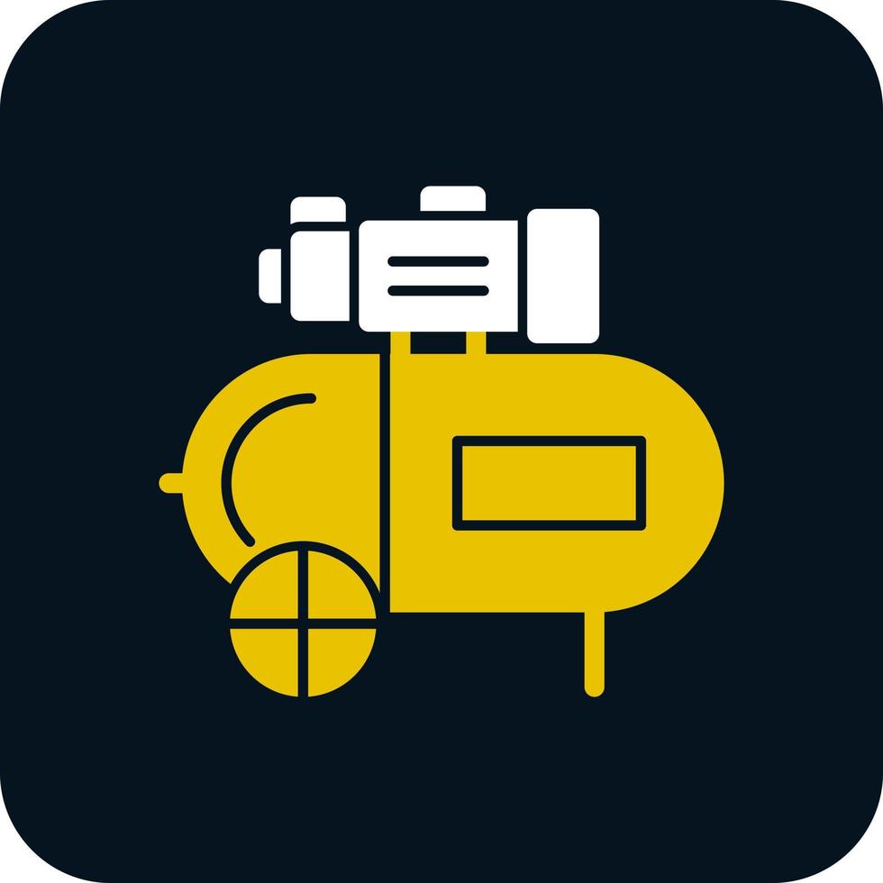 Air Compressor Vector Icon Design