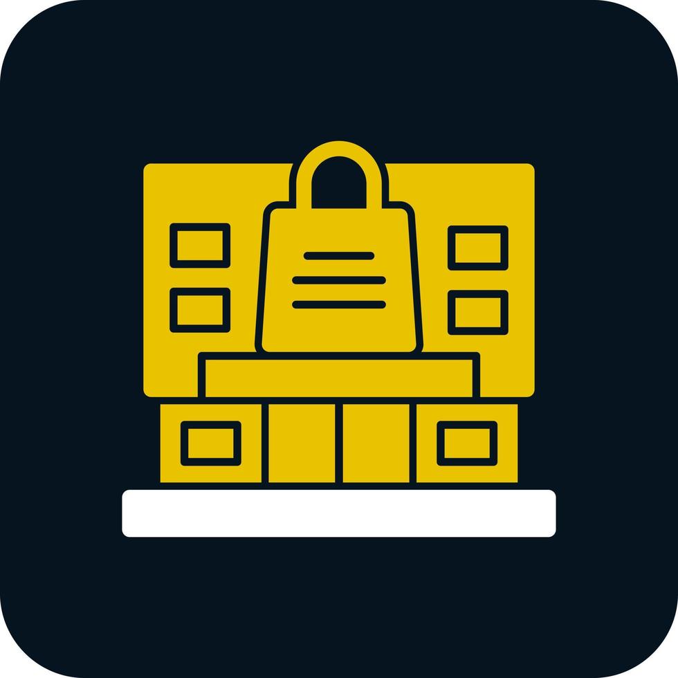 Shopping Mall Vector Icon Design