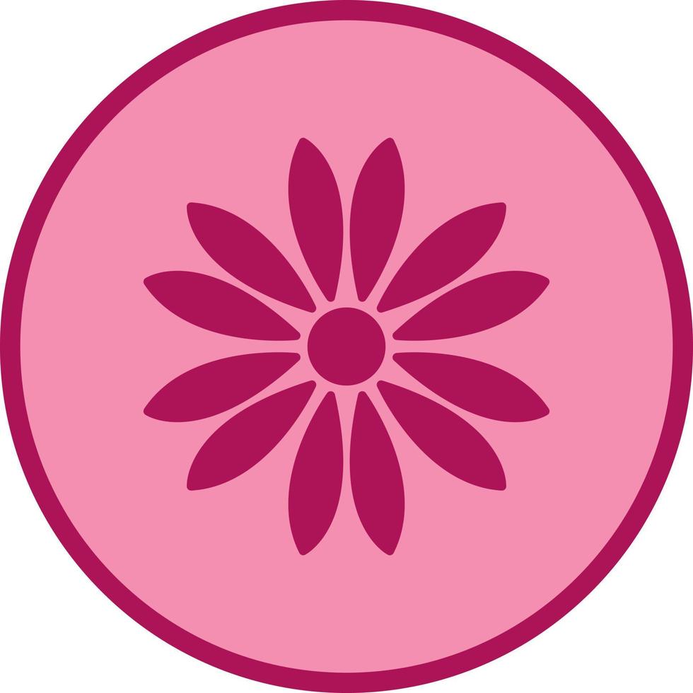 Unique Flower Vector Icon