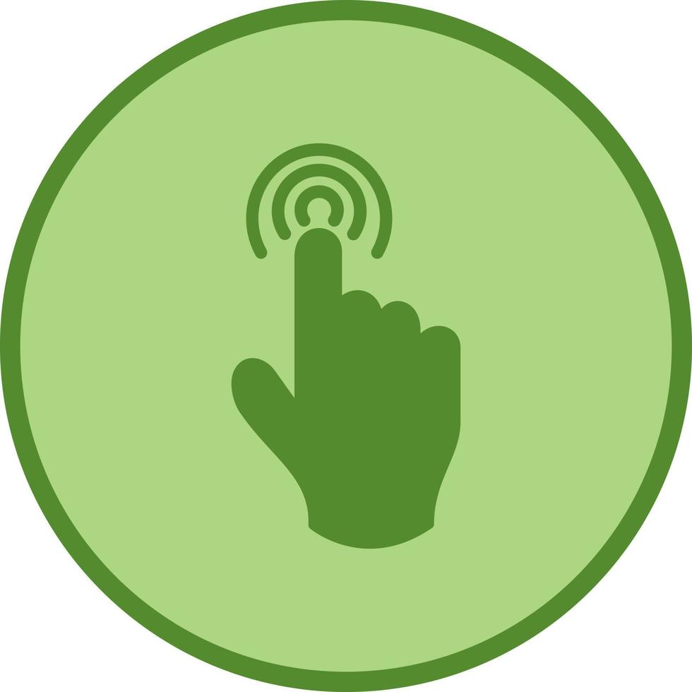 Danger of Hand Press Vector Icon