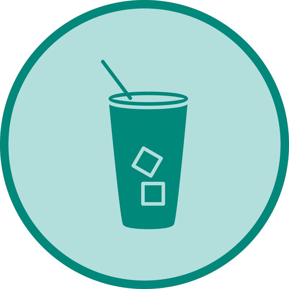 Iced Coffee Vector Icon