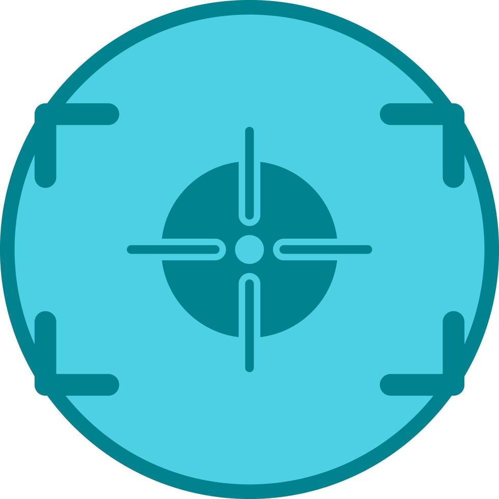 Unique Focus Horizontal Vector Icon