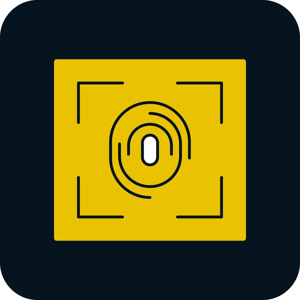 Fingerprint Scanner Vector Icon Design