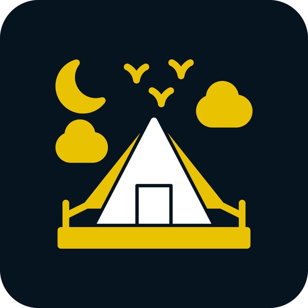 diseño de icono de vector de camping