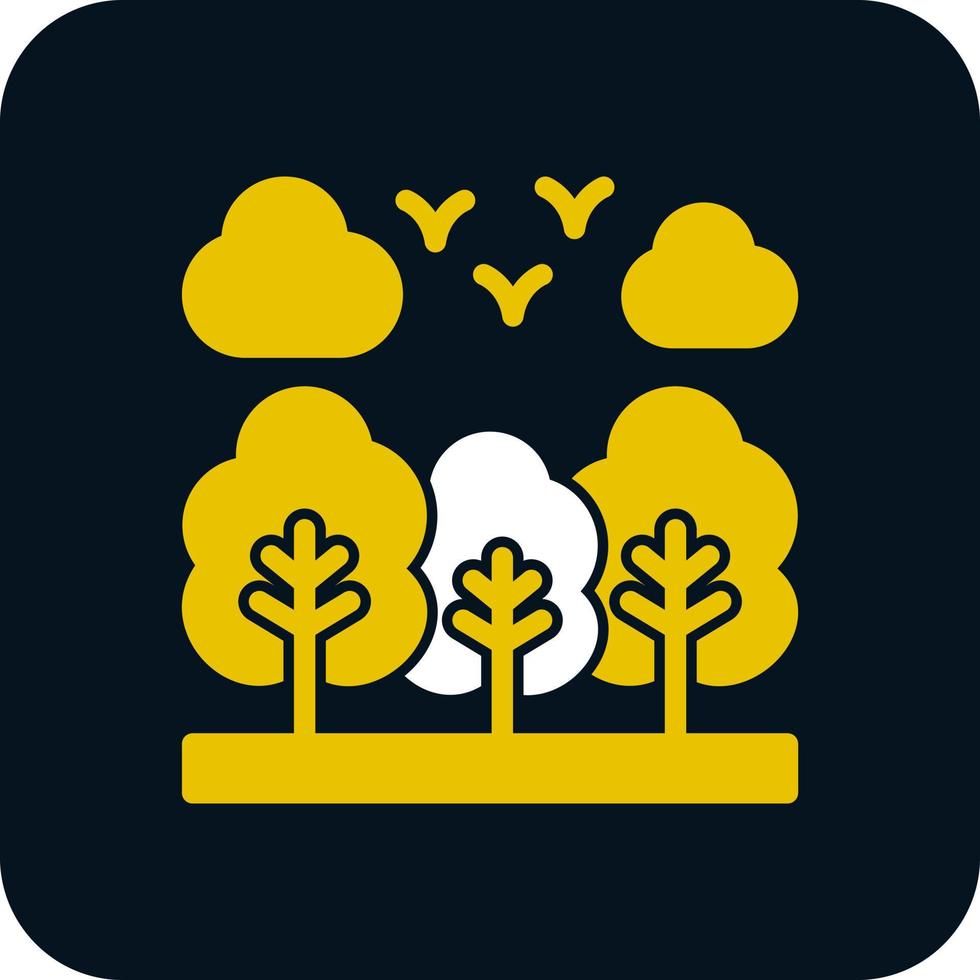 diseño de icono de vector de bosque