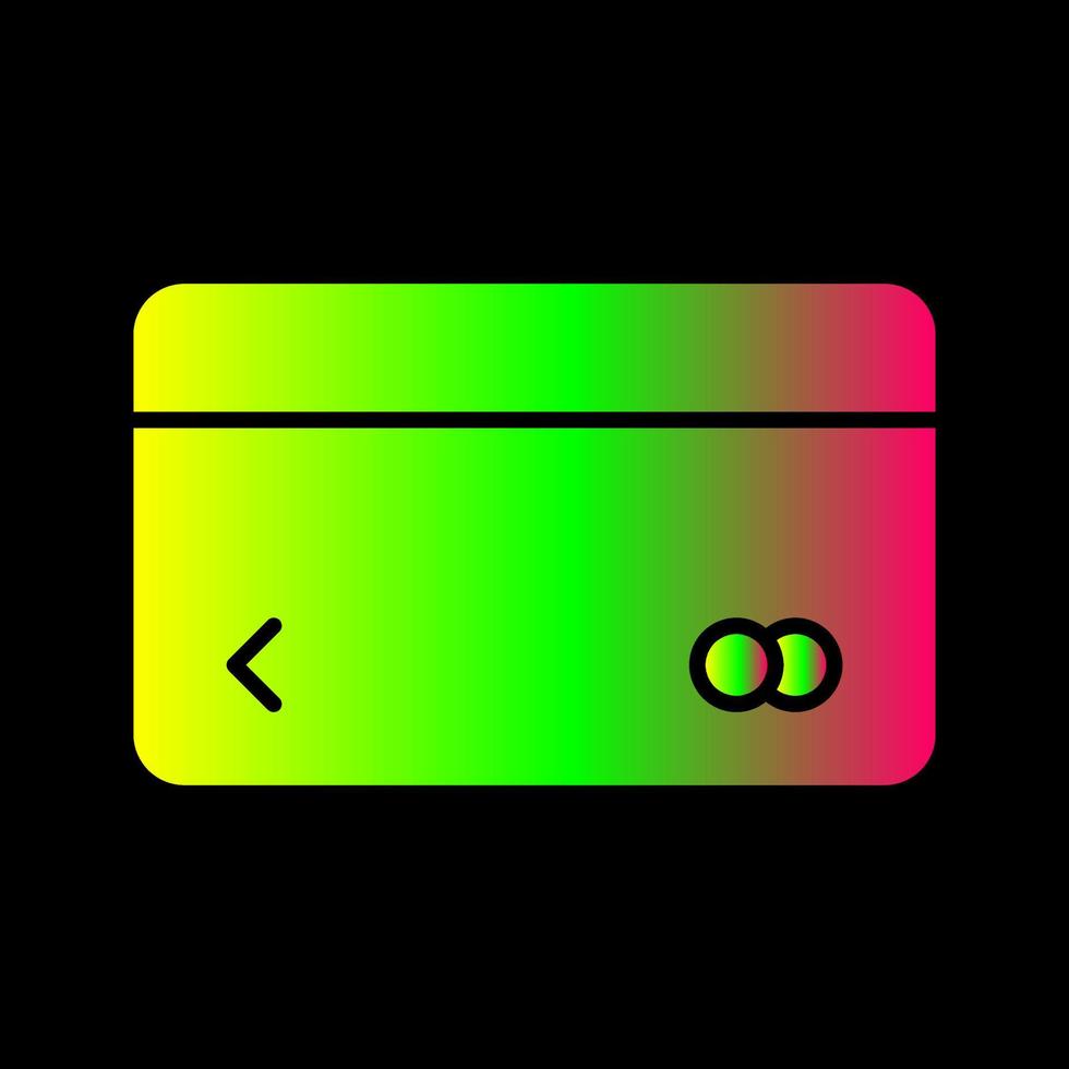 Unique Credit Card Vector Icon