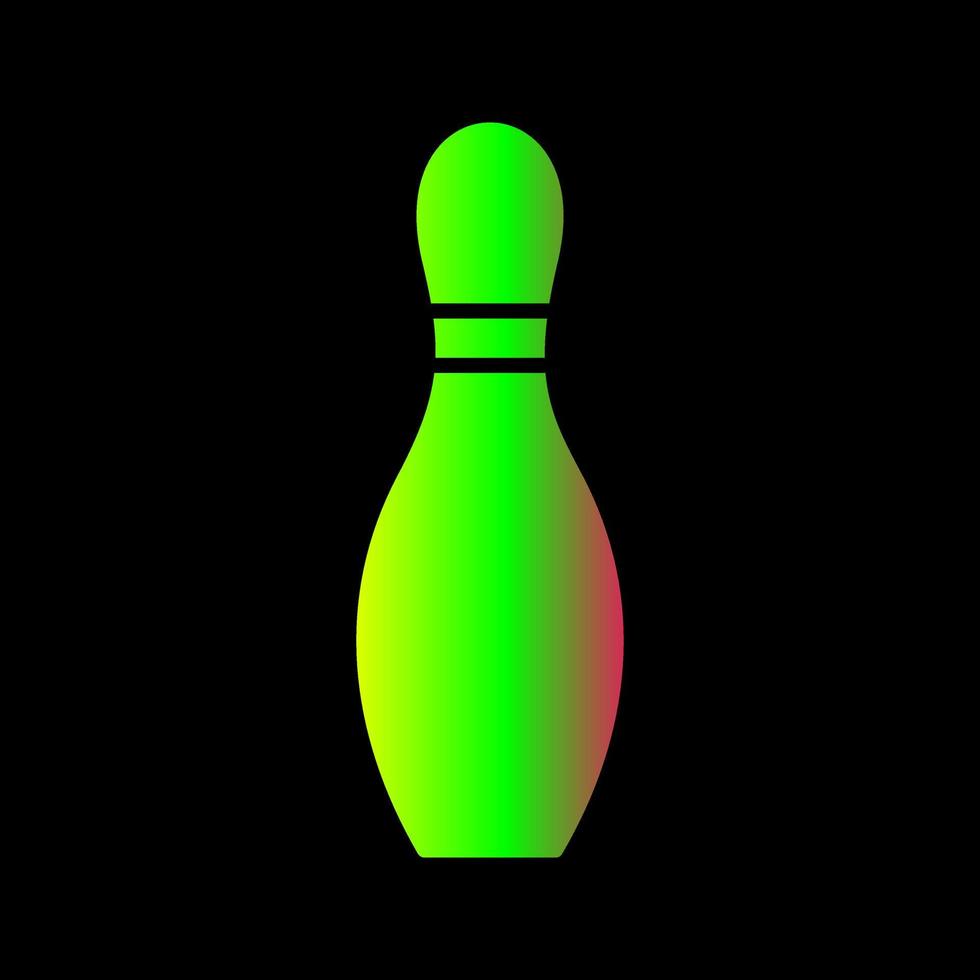 Unique Bowling Pin Vector Icon