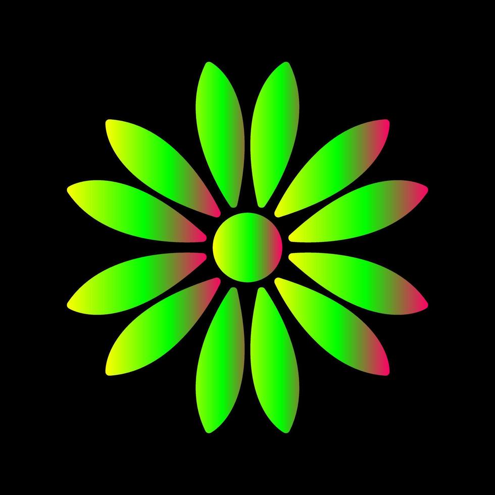 Unique Flower Vector Icon