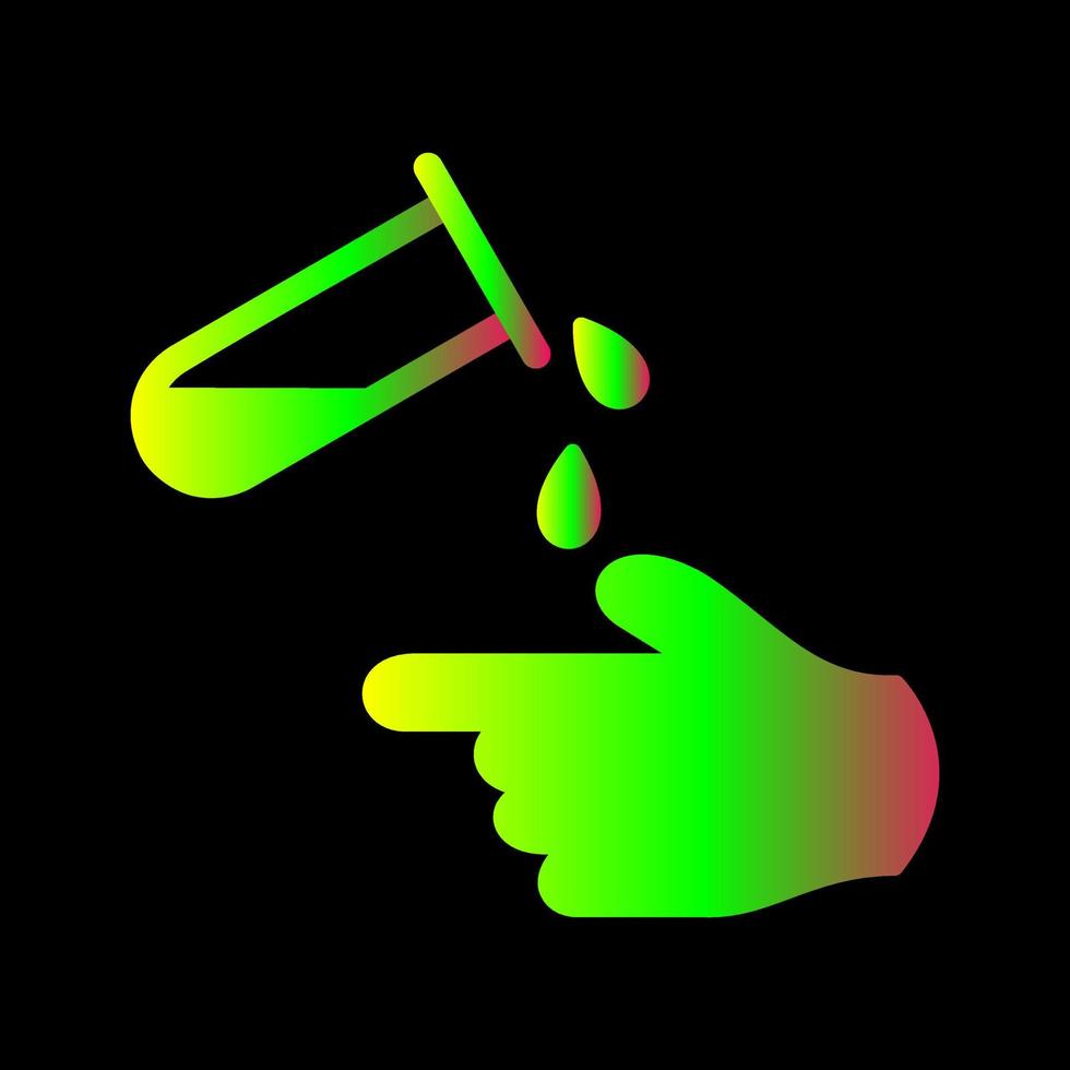 Corrosive Hazard Vector Icon