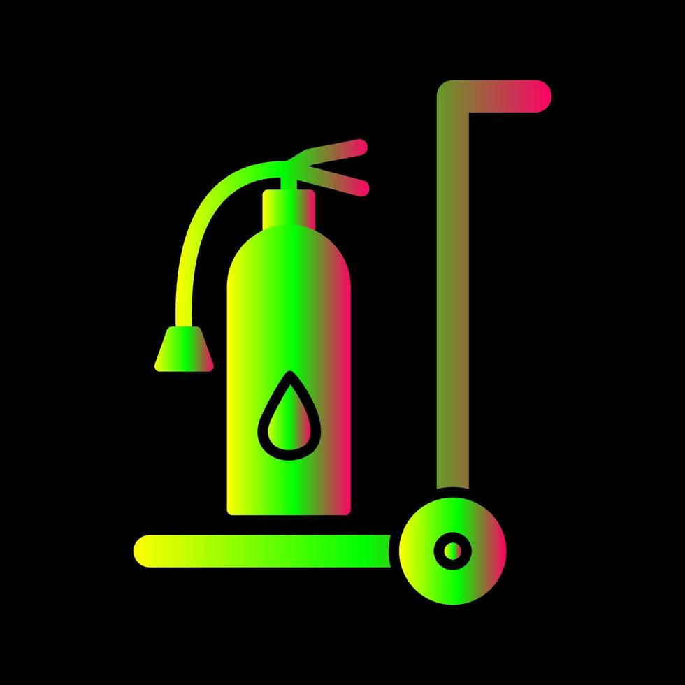 Unique Moveable Extinguisher Vector Icon