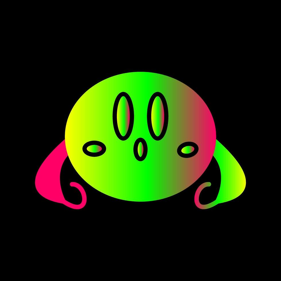 icono de vector de personaje de juego único