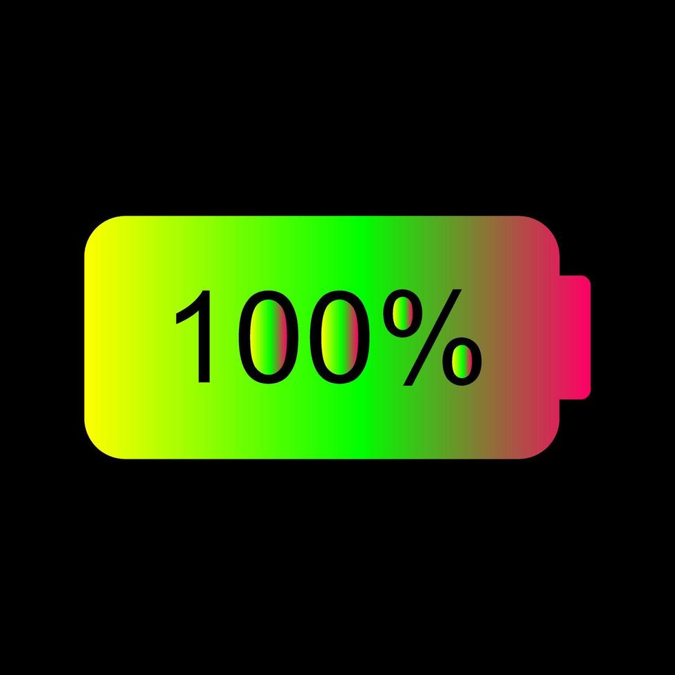 Unique Full Battery Vector Icon