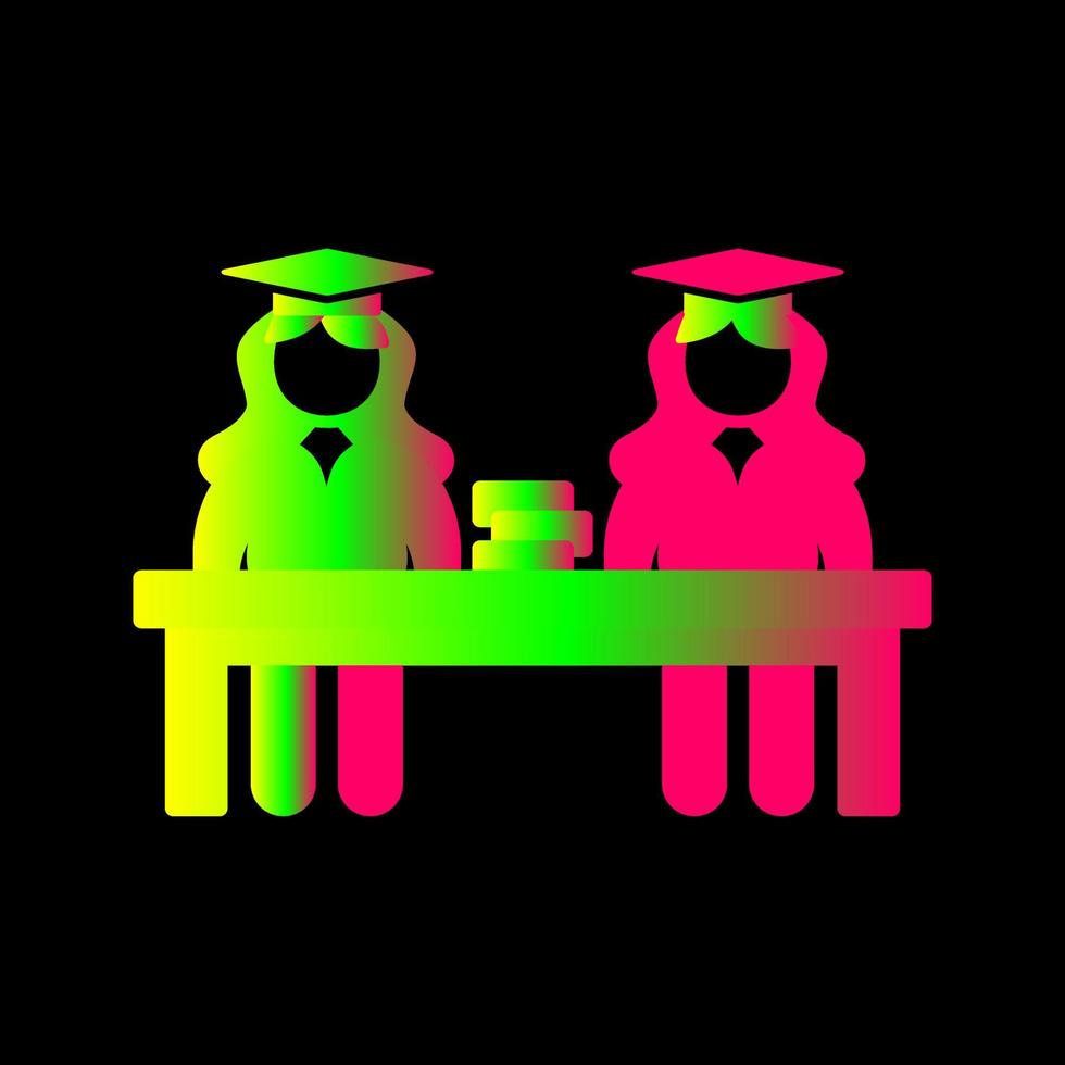 Unique Combined Study Vector Icon