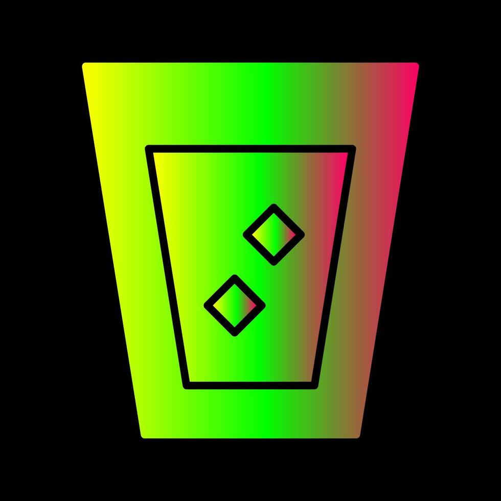 Unique White Russian Drink Vector Icon